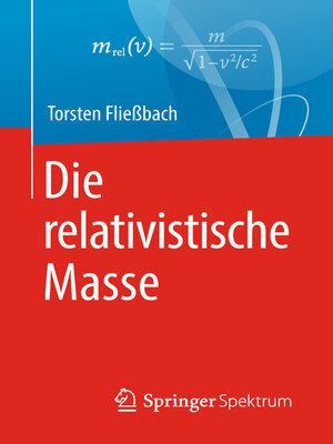 cover image of Die relativistische Masse